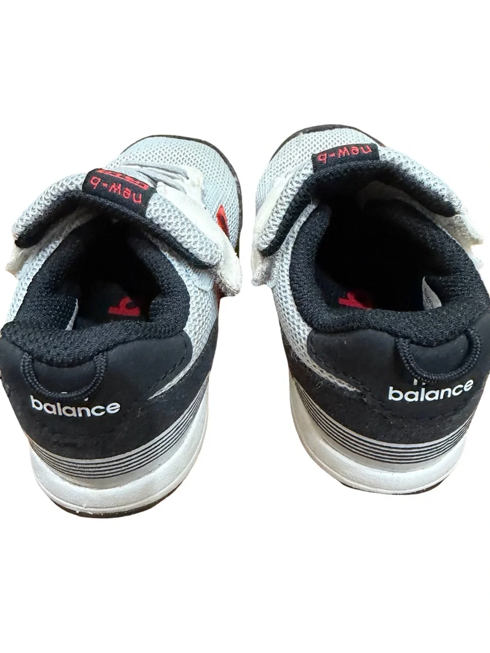 👟 New Balance 515 Toddler Sneakers Gray Black Red Hook & Loop Size‎ 6.5